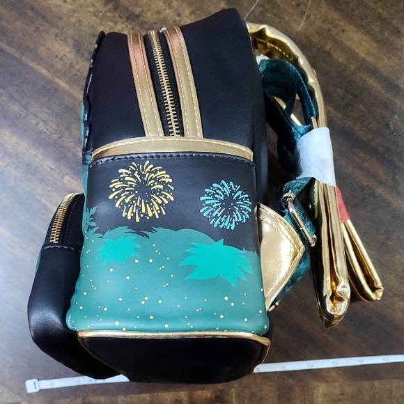 Loungefly Disney Parks Tiana's Bayou Adventure Mini Backpack - Green & Black - Picture 3 of 8